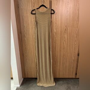 Rhinestone sheer maxi dress